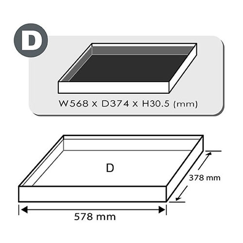 Набір інструменту в ложементі комбінований TOPTUL GEDA429 3/8", 1/2" 104шт тип D