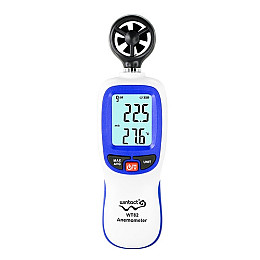 Цифровой крыльчатый анемометр 0,3-30м/с, -10-45°C WINTACT WT82