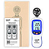 Цифровой крыльчатый анемометр 0,3-30м/с, -10-45°C WINTACT WT82