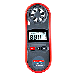 Анемометр цифровой 0,7-30м/с, -10-45°C WINTACT WT816A