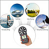 Анемометр крыльчатый USB, Bluetooth 0,3-30м/с, -10-45°C WINTACT WT87B