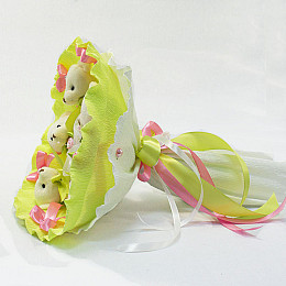 Букет из игрушек Мишки лайм Igratoria 5344IT с 5ю игрушками