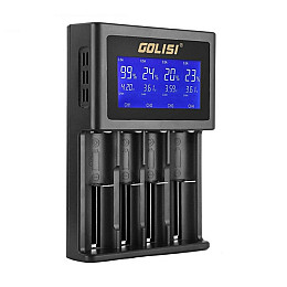 Зарядний пристрій Golisi S4 Smart Battery Charger Black (az015-hbr)