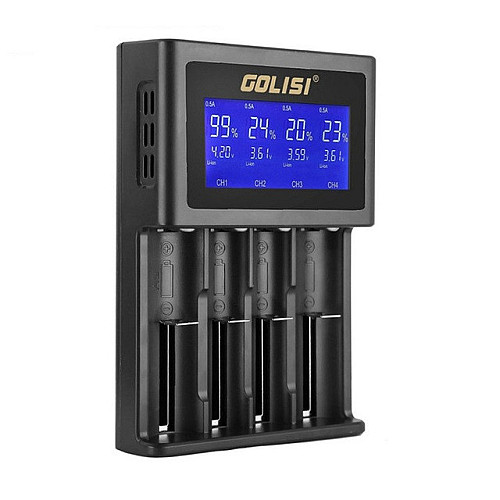 Зарядний пристрій Golisi S4 Smart Battery Charger Black (az015-hbr)