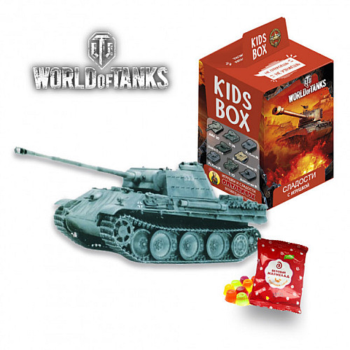 Kids box - Світбокс Танки колекційна фігурка World of tanks жувальний мармелад з натуральним соком