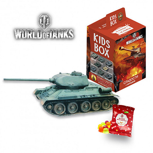 Kids box - Світбокс Танки колекційна фігурка World of tanks жувальний мармелад з натуральним соком