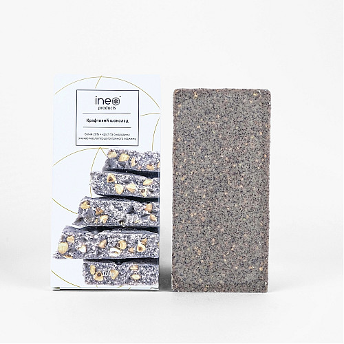 Шоколад крафтовий Ineo products білий з кріспом та смородиною 8 шт