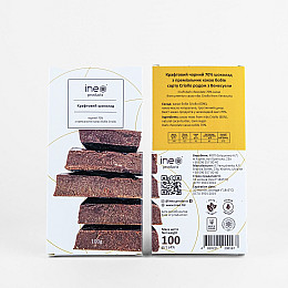 Шоколад крафтовий Ineo products чорний Criollo 70% 8 шт