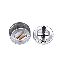 Настольная пепельница Champ Grey Push Ashtra 9см хром (40447657)