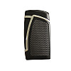 Зажигалка газовая двойное турбо Silver Match Bowroad DBL Blueflame Lighter Черная с серебристым (40674273BLSL)