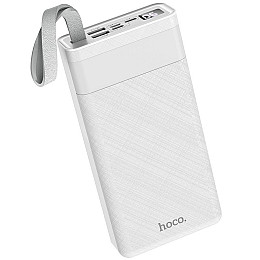 УМБ портативное зарядное Power Bank HOCO J73 30000mAh 2USB White