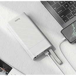 УМБ портативное зарядное Power Bank HOCO J73 30000mAh 2USB White
