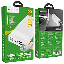 УМБ портативное зарядное Power Bank HOCO J73 30000mAh 2USB White