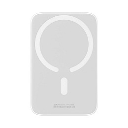 Внешній акумулятор Baseus з MagSafe 6000 mAh PPCXW06 Білий