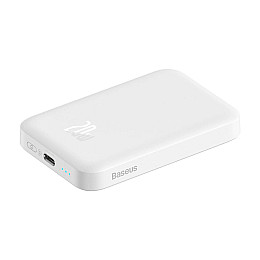 Внешній акумулятор Baseus з MagSafe 6000 mAh PPCXW06 Білий
