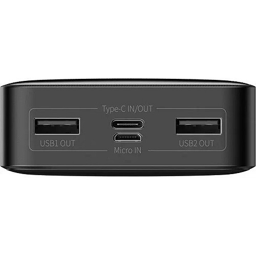 УМБ Power Bank BASEUS Bipow PPDML-J01 20000mAh 2USB Type-C 3A 15W QC черное