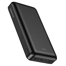 УМБ повербанк Power Bank BOROFONE Minimalist BJ3A 20000 mAh 2USB Type-C, 2A черное