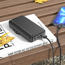 Переносное зарядное устройство Hoco J91 20000mAh Black
