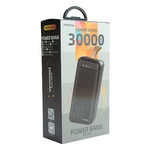 УМБ Power Bank Remax Proda PD-P96 Leading series 2A Micro-usb Type-C 30000 mAh Білий