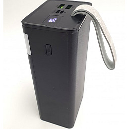 Повербанк turbo з LED ліхтариком Maxmate з швидкою зарядкою 30000mAh USB/MicroUSB/Type-C MMP30KP 22.5W чорний