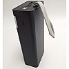 Повербанк turbo с LED фонариком Maxmate с быстрой зарядкой 30000mAh USB/MicroUSB/Type-C MMP30KP 22.5W черный