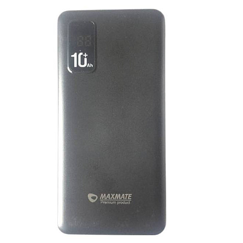 Повербанк Maxmate 10000mAh MMP10L з індикатором чорний