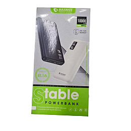 Повербанк Maxmate 10000mAh MMP10L з індикатором чорний