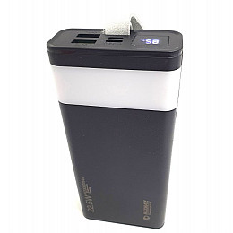 Повербанк turbo с LED фонариком Maxmate с быстрой зарядкой 20000mAh 2USB MMP20KP 22.5W черный