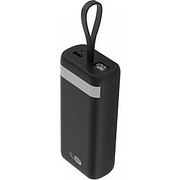 Внешний аккумулятор Power Bank King Power KP30 LCD LED Фонарик 30000 mAh Black (3_02402)