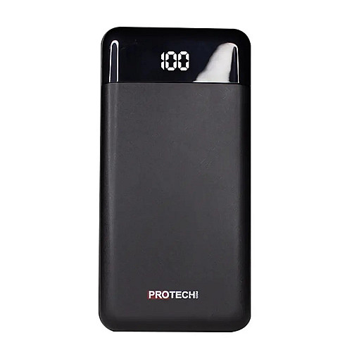 Внешний аккумулятор Power Bank ProTech B-06 LCD LED Фонарик 30000 mAh Black (3_02405)