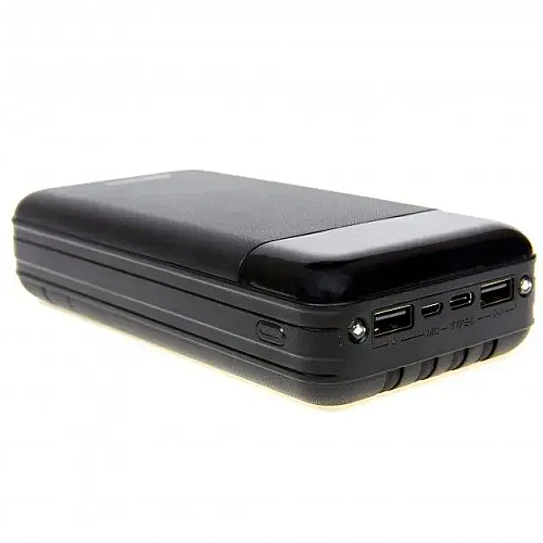 Внешний аккумулятор Power Bank ProTech B-06 LCD LED Фонарик 30000 mAh Black (3_02405)