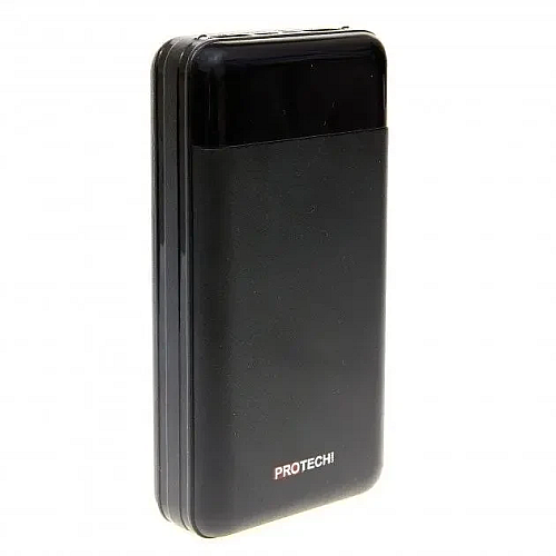 Внешний аккумулятор Power Bank ProTech B-06 LCD LED Фонарик 30000 mAh Black (3_02405)