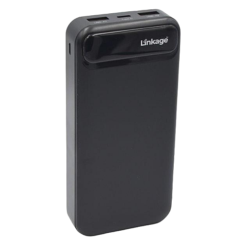 Внешній акумулятор Power Bank Linkage LKP-21 2xUSB LCD 10000 мАг Чорний (3_02406)
