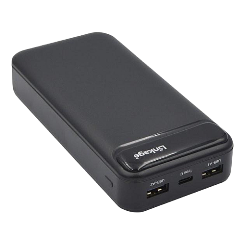 Внешній акумулятор Power Bank Linkage LKP-21 2xUSB LCD 10000 мАг Чорний (3_02406)