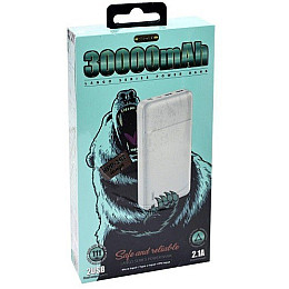 Внешний аккумулятор Power Bank Remax RPP-167 2xUSB Type-C 30000 mAh White (3_02474)