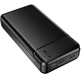 Внешний аккумулятор Power Bank Maxlife MX-20 2xUSB Type-C 20000 mAh Black (3_02477)