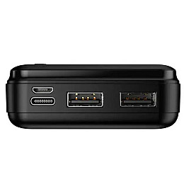 Внешний аккумулятор Power Bank Maxlife MX-20 2xUSB Type-C 20000 mAh Black (3_02477)