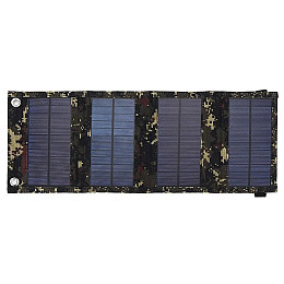 Солнечная панель Solar Power портативная зарядная станция складная с USB 5V - 10W камуфляж (SPH10)