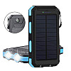 УМБ Power Bank Solar ES1600 фонарик + компас с солнечной панелью 16000 mAh Влагозащищен (ES16000)