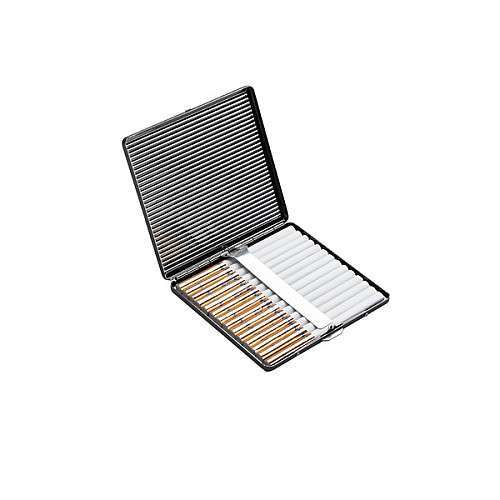 Портсигар на 10 сигарет CH Cigarette Case Slim Metal Серебристый (40519019SL)