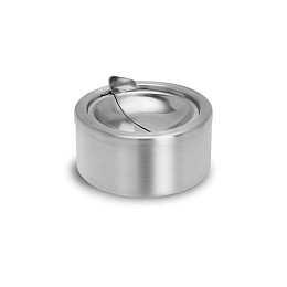 Настольная пепельница Champ Metal Round Ashtray 12см Серебристый (40519026)