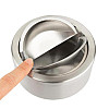 Настольная пепельница Champ Metal Round Ashtray 12см Серебристый (40519026)