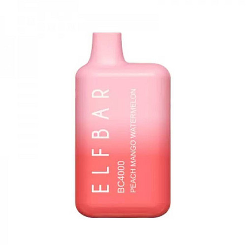 Одноразовая сигарета с подзарядкой Elf Bar BC4000 Peach Mango Watermelon 50 мг 4000 зат