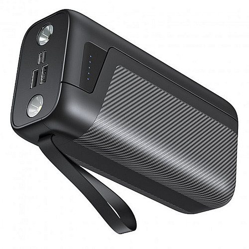 Повербанк з ліхтариком Xionel XP-30L 30000 mA УМБ Power Bank Чорний (10453-50370)