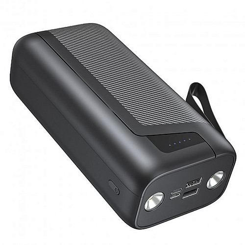 Повербанк з ліхтариком Xionel XP-30L 30000 mA УМБ Power Bank Чорний (10453-50370)