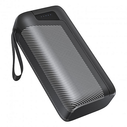 Повербанк з ліхтариком Xionel XP-30L 30000 mA УМБ Power Bank Чорний (10453-50370)