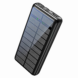 Повербанк з сонячною батареєю Xionel YD-692S 20000mA УМБ Power Bank Чорний (10454-55782)
