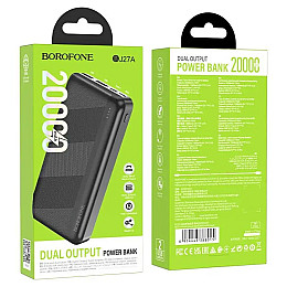 УМБ Power Bank 20000mAh BOROFONE BJ27A Pindar Black