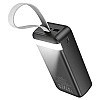 УМБ 30000mAh Power Bank BOROFONE BJ14B Чорний + ліхтарик