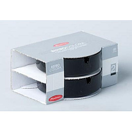Набор пепельниц круглых Ashtray Black 107 мм 2 шт DP41626 Pasabahce